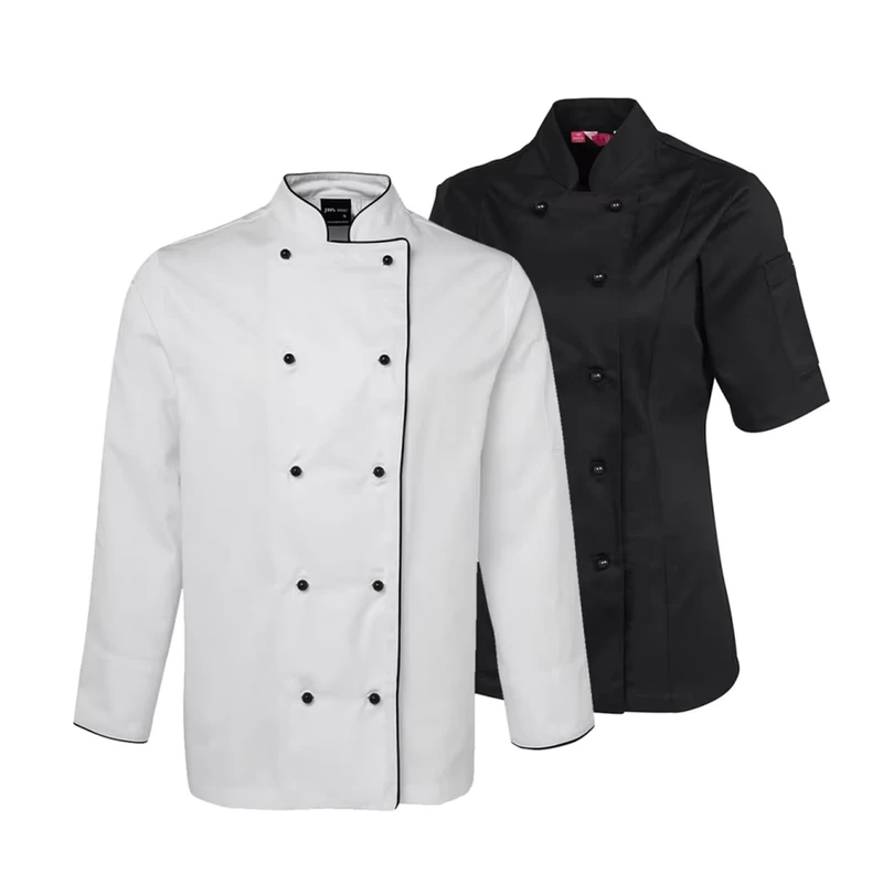 Womens Mens Long Sleeve Chef Coat Jacket Restaurant Hotel Cook Uniform Shirt Uniforms for Restaurant and Hotel Workers