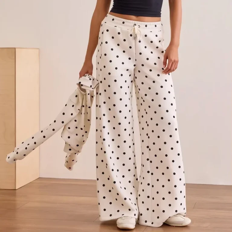 Womens-Polka-Dot-Wide-Leg-Sweatpants-with-Elastic-Drawstring-Waist-and-Side-Pockets