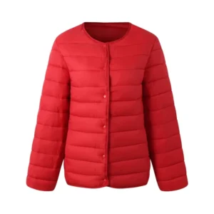Women’s Round-Neck Lightweight Padded Winter Coat