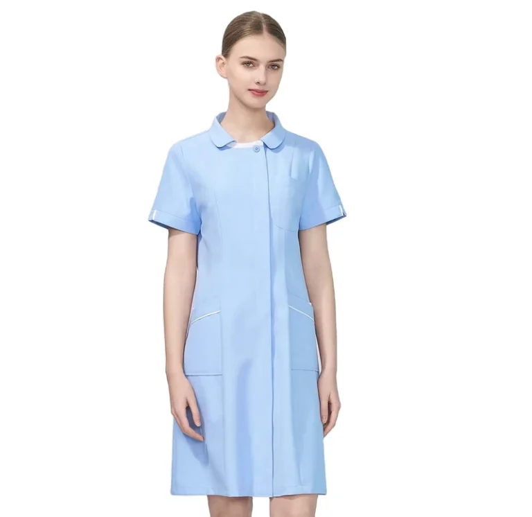 Womens-Short-Sleeve-Doctor-and-Nurse-Pharmaceutical-Medical-Uniform