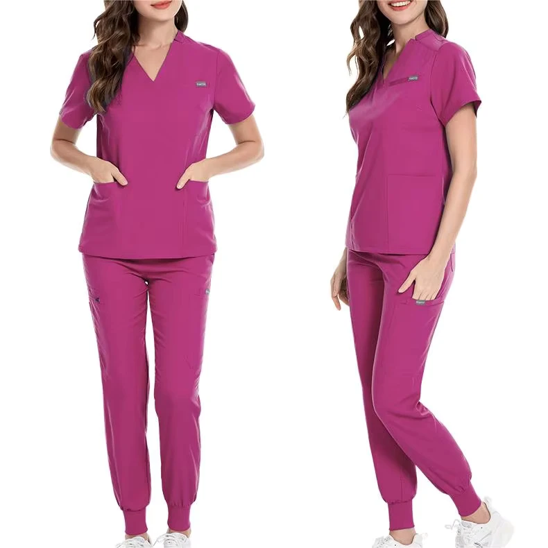 Women's Short-Sleeve Nurse Medical Uniform Hospital Workwear
