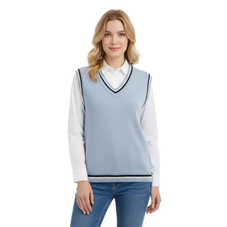 Womens-Sleeveless-V-Neck-Cotton-Knit-Sweater-Vest
