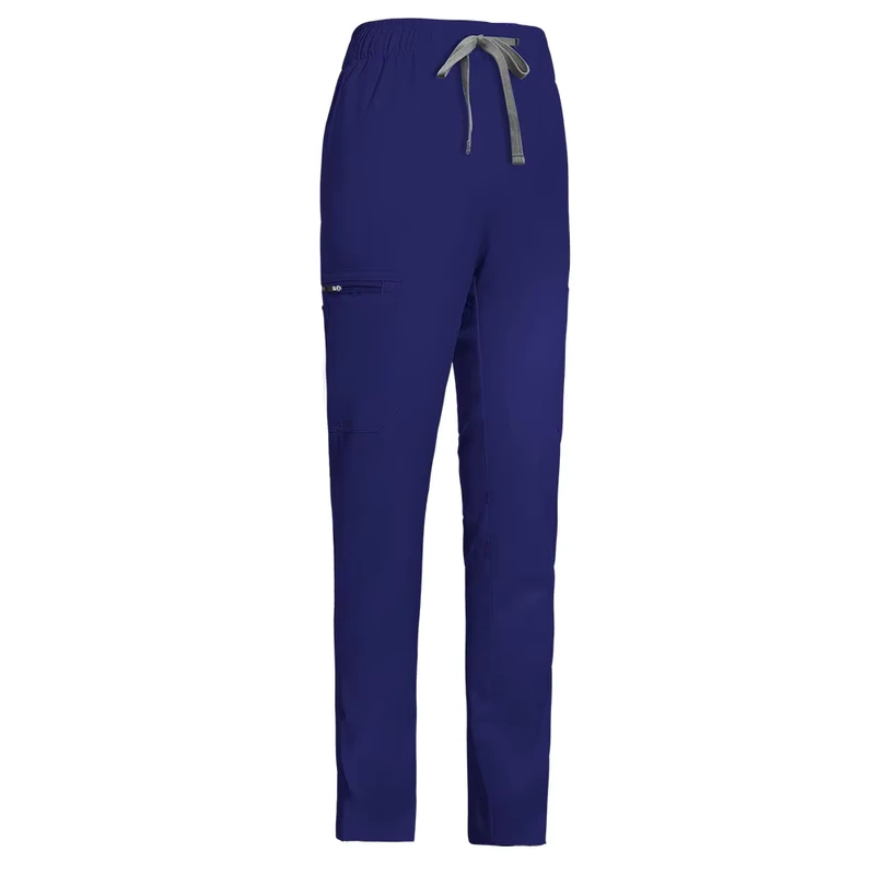 Women's Slim-Fit Multi-Pocket Stretch Scrub Pants