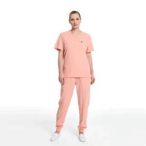 Women’s Stretch Anti-Wrinkle Medical Scrub Set for Hospital, Spa and Clinic