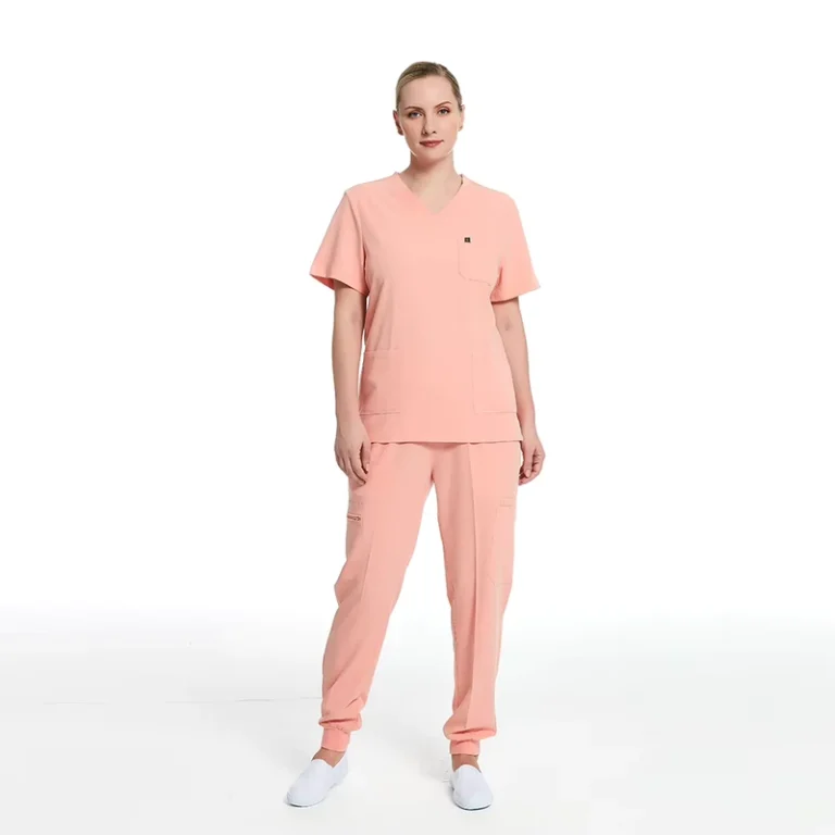 Womens-Stretch-Anti-Wrinkle-Medical-Scrub-Set-for-Hospital-Spa-and-Clinic