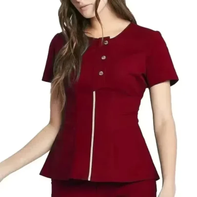 Womens-Stretch-Fabric-Nursing-Scrub-Set-with-Zipper