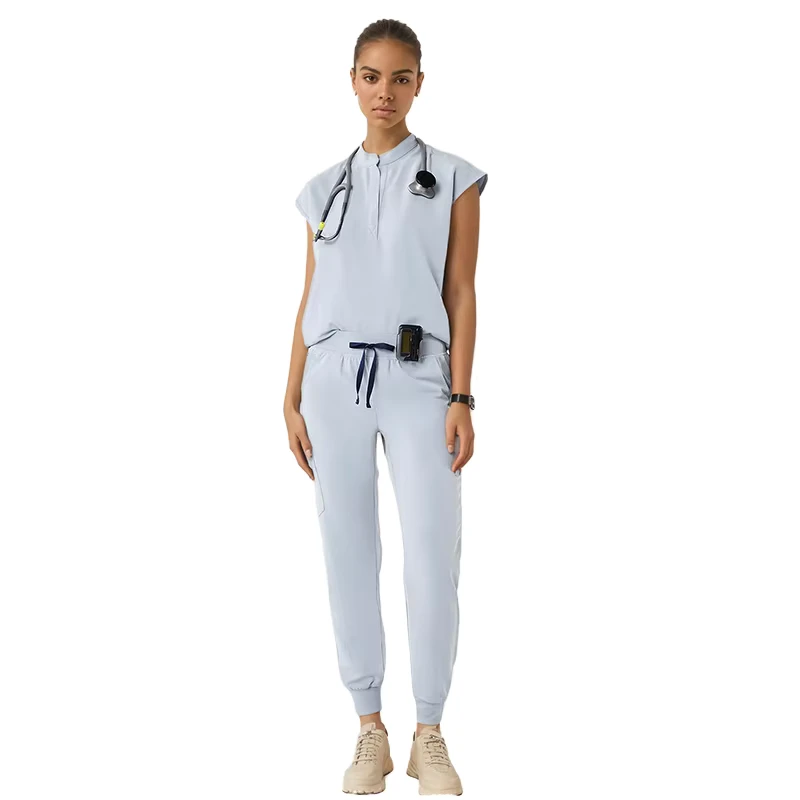 Women's Waterproof Hospital Nurse Scrub Uniform Set