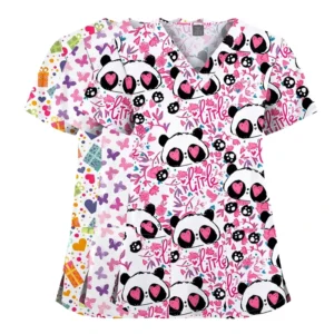 Women’s Waterproof Medical Scrub Set Nurse Tunic Hospital Uniform