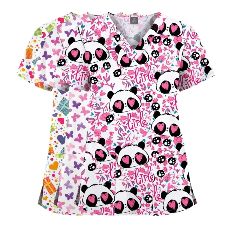 Womens-Waterproof-Medical-Scrub-Set-Nurse-Tunic-Hospital-Uniform