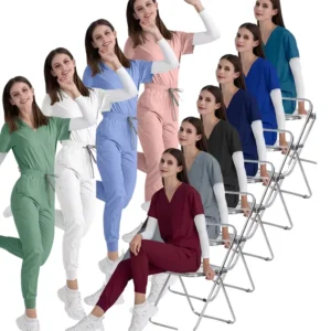Women’s Winter Waterproof Medical Scrub Uniform Set