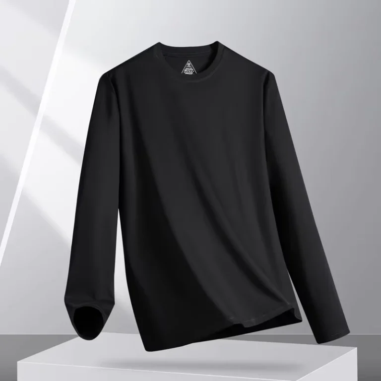 Womens-Wrinkle-Resistant-Round-Neck-100-Cotton-T-Shirt