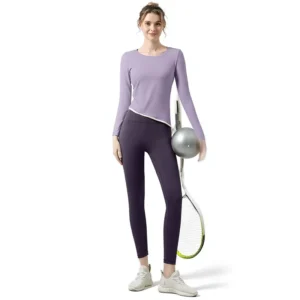 Womens Yoga Suit Autumn Winter New Arrival Nylon Sports Running Top Professional Pilates Long Sleeve Fitness Outfit Set