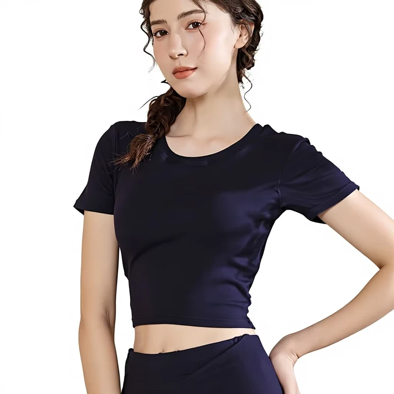 Womens Yoga Top Slimming Long Sleeve Sports T Shirt Winter New Arrival Outerwear for Pilates Workouts 92% Cotton 8%