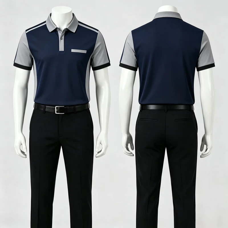 Work Polo T Shirts Short Pants Men T Shirt Work Clothes Summer Breathable Durable Workwear
