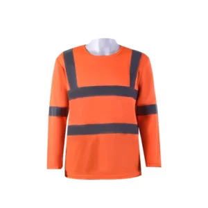 Work Safety Clothing Reflective Print T Shirt Long Sleeve Man Shirt