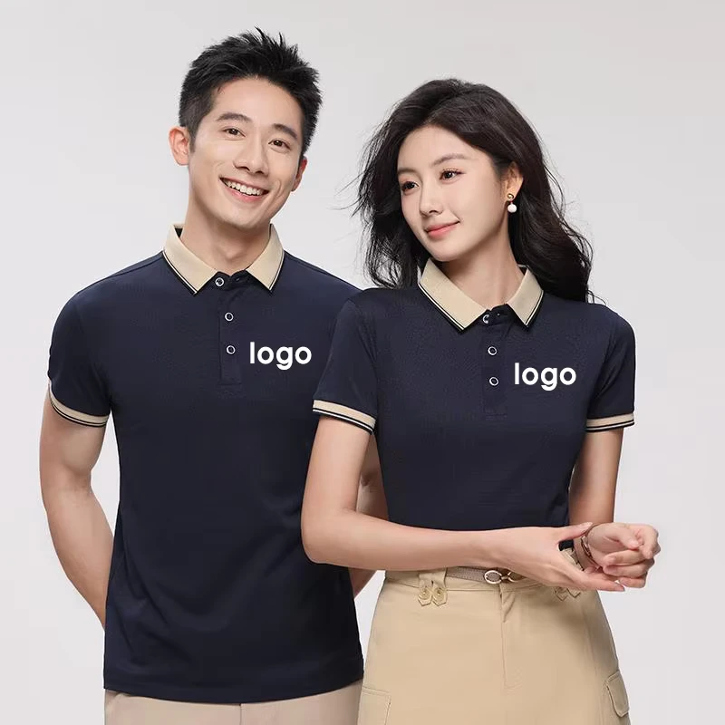 Work Shirt Hotel Uniforms for Waiter & Chef Polo Shirt Custom Unisex Short Sleeve With Chef Jacket Pattern Restaurant Tops