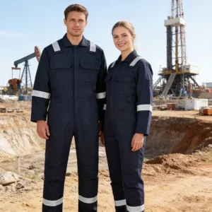 Worker Overall Flame Fire Retardant FRC FR Coverall Wear Resistant Multi Pockets Uniform Waist Repair Mining Mechanical Jumpsuit