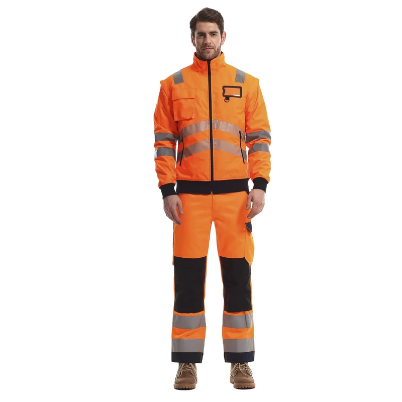 Working Trousers High Visibility Safety Work Pants Can Put Knee Pads Work Wear for Men