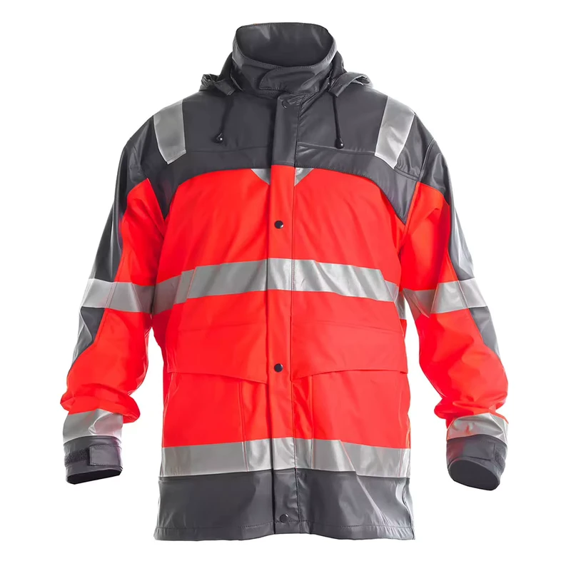 Working Wear Men's Hi Vis High Visibility Safety Work Jackets Waterproof Construction Security Softshell Jackets for Men