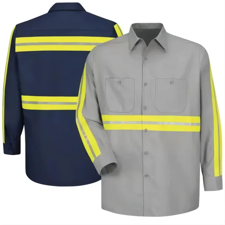 Workshop-Hi-Vis-Reflective-Shirt-Mechanic-Long-Work-Shirt-Used-Technician-Uniforms-Work-Wear-Short-Shirt