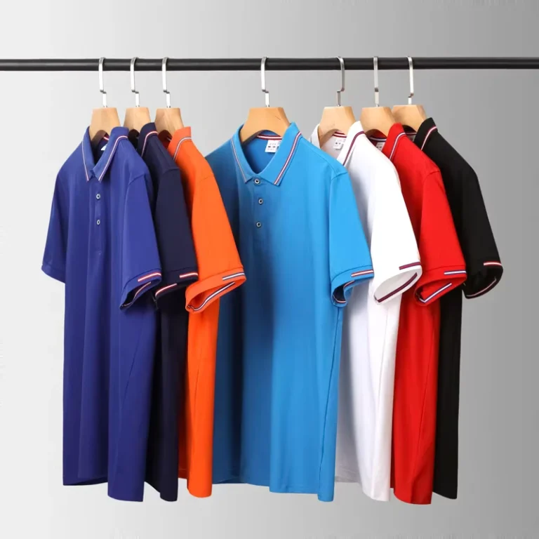 Workwear-Advertising-T-Shirt-Mens-Embroidered-Logo-Short-Sleeve-Polo-Shirt-Moisture-Wicking-Breathable-Casual-Versatile
