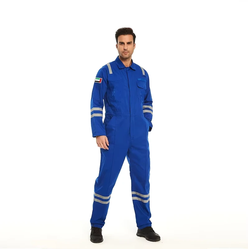 Workwear Custom Flame Retardant Flame Resistant FR Anti static High Visibility Hi Vis Protective Safety Overall Coverall