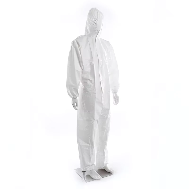 Workwear Disposable NonWoven Safety Clothing Coverall with Hood Coveralls Suit Custom Personalized