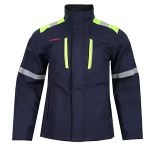 Workwear Flame Retardant Reflective Safety Security FR Jacket for Winter Construction Softshell Jacket