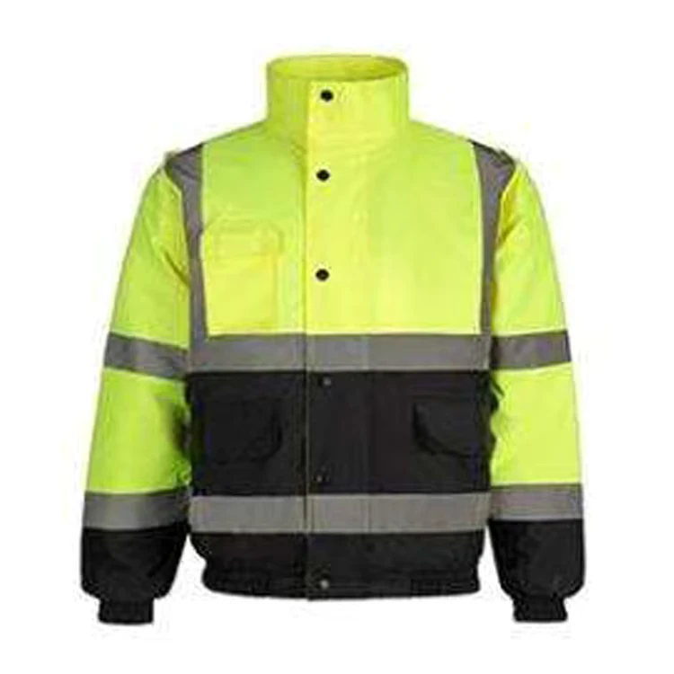 Workwear Jacket Men Coat Clothing Uniform High Visibility Hi Vis Reflective Winter Work Wear Reflective Safety