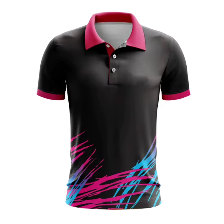 Workwear Work Wear Sublimation Print High Visibility Hivis Knit Polyester Polo Shirt