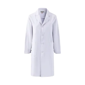 Wrinkle Resistant White Polyester Worsted Fabric Needle Detection Medical Lab Coats for Women Doctor Uniform Hospital