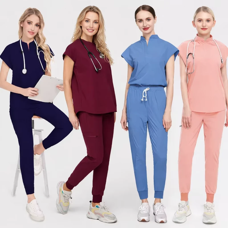XL Medical Nursing Scrub Set in Spandex Jersey