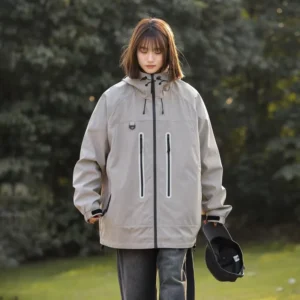XXM8844 Solid Color Coat Men Teenager Large Size Jacket Men Wear Spring and Autumn Winter Jacket Canvas Fabric Casual