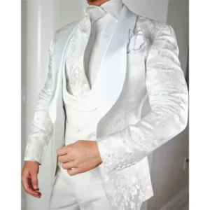 XXS-7XL High Quality Men’s Suits Formal Business Wedding Groom’s Three Piece Suits Office Casual Tuxedo (Jackets+Vest+Pants)