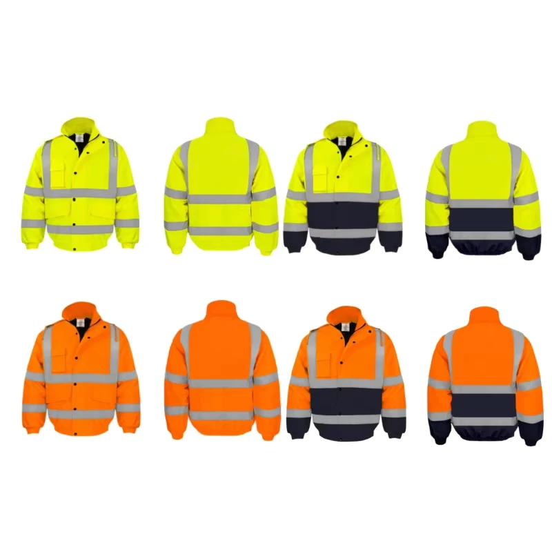 XZL Winter Construction Workwear Hi Vis Reflective Waterproof Safety Jacket with Custom Logo Windproof and Windproof Features