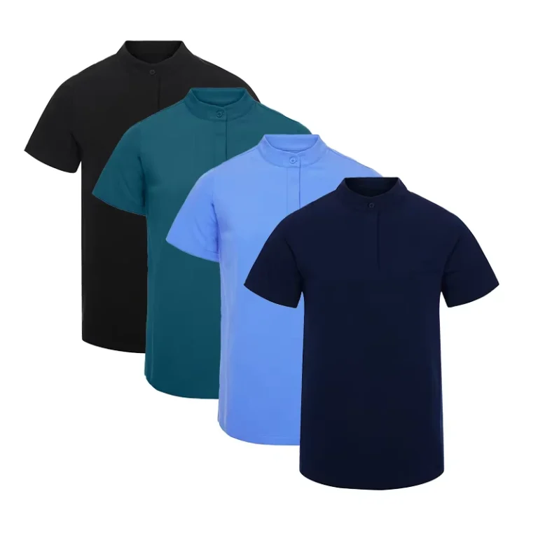 YUHONG-Modern-Minimalist-Womens-Healthcare-Workwear-Woven-Clinical-Use-Scrubs-Top-for-Nurse-Doctor-Uniform