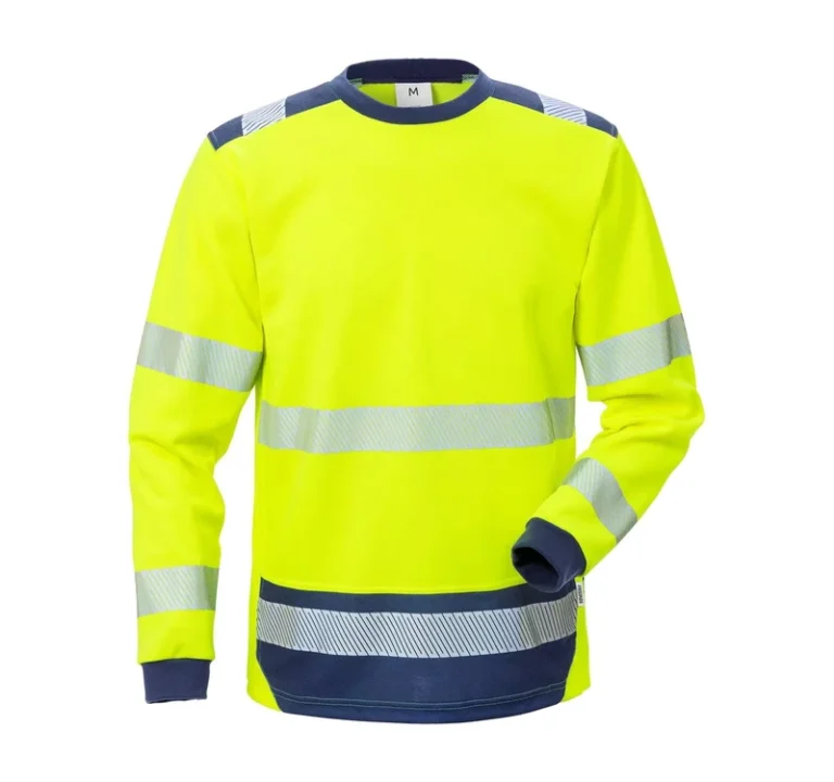 Yellow-Construction-Hi-Vis-Long-Sleeve-Safety-Orange-T-Shirt-Reflective-1