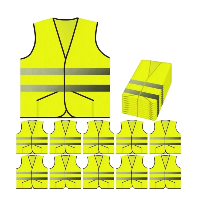 Yellow-Reflective-Construction-Safety-Vest-for-Adults-Waterproof-Polyester-Fluorescent-Pockets