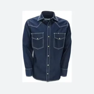 ZX Custom Men’s Welding Work Shirt Flame Retardant Lightweight FRC Fire Resistant Long Sleeve Shirt