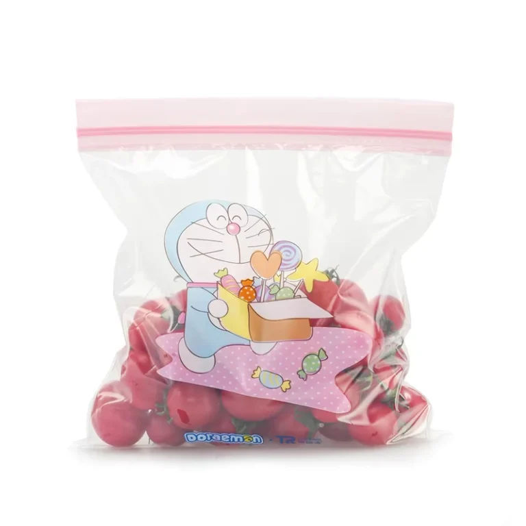Ziplock-Bags-Packaging-Stand-up-Pouch-Freezer-Food-Zipper-Bag-2mil-Plastic-Custom-Logo-Printed-Pink-PE-Gravure-Printing
