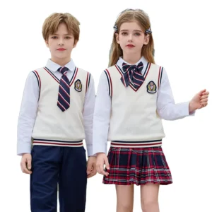 of High quality Three piece School Uniforms (vest Shirt and Trousers) for All Ages in Primary and Secondary Schools